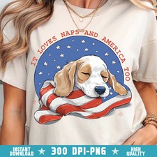Patriotic Dog 4th of July T-shirt