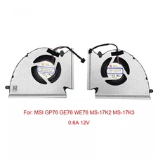 New For MSI GP76 GE76 WE76 MS-17K2 MS-17K3 CPU+GPU Cooling Fan PABD1A010SHR N452