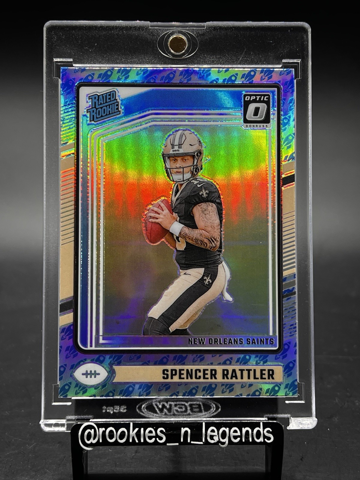 SPENCER RATTLER 2024 Donruss Optic 🔥ROOKIE ROCKET EMOJI🔥 RC #289 Case Hit SSP