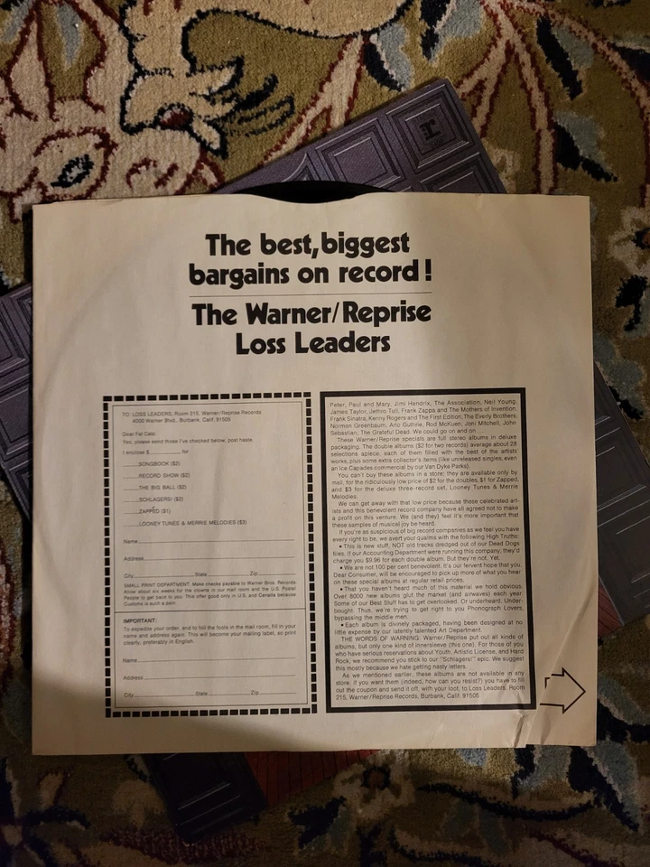 Jethro Tull - Benefit (RS 6400) 1970 1st US Pressing - Reprise Vinyl VG+ - Image 3 of 4