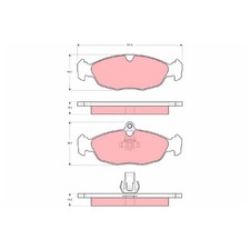 TRW Bremsbelagsatz Bremsklötze hinten MJA2751AA JLM21918 | 274170
