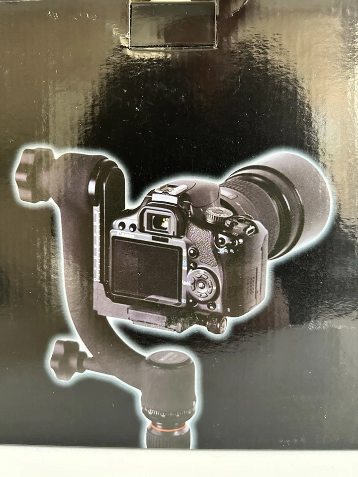 Cabezal de trípode cardán profesional Movo GH700 con placa de liberación rápida Arca-Swiss Foto 3 de 4