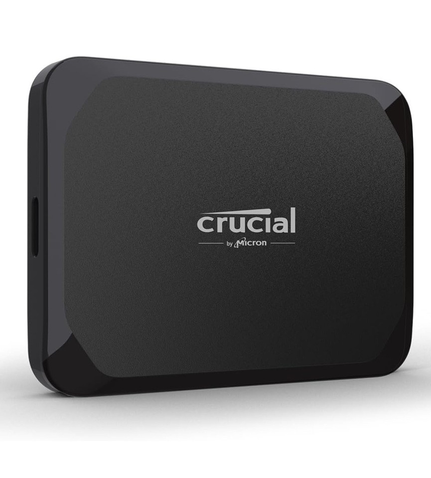 Crucial X9 4TB Portable SSD – Externe Festplatte, Bis Zu 1050 MB/s, USB-C, Stoßsicher, Für PC, Mac & Konsolen