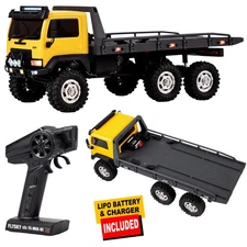 Hobbyplus 1/18 ARKTOS 6X6 RTR Yellow Body & Black Rear Bed Rock Crawler