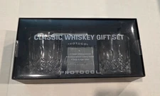 Whiskey Gift Set 2 Glasses, Stones, Tongs and Cigar Cutter - NEW
