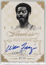 2012-13 Panini Flawless Greats Auto Gold 1/10 Walt Frazier #11 Auto HOF 3d3