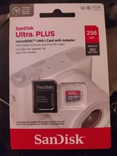 SanDisk Ultra Plus 256GB microSDXC UHS-I Class 10 A1 Card w/ Adapter