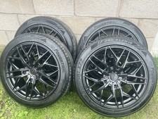 GENUINE ALUWERKS 19" FORD TRANSIT CUSTOM LIMITED SPORT ALLOYS WHEELS TYRES x 4