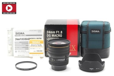  Tested!! [MINT in BOX] Sigma EX 24mm f1.8 DG ASPH AF Macro Lens Canon JAPAN
