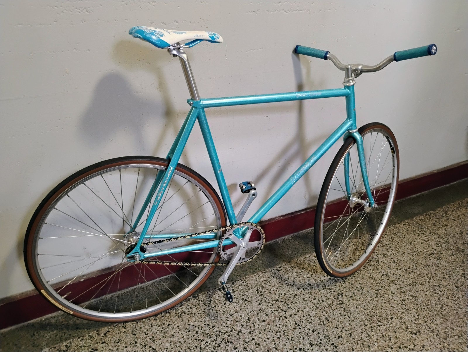 MAKINO Yoneda Special NJS Track Bike 56.5 CM Baby Blue w/Kei