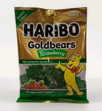 Haribo Goldbears Green STRAWBERRY Gummi Candy Fruit Gummy Limited Edition