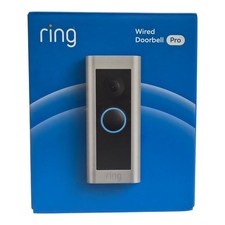 Ring - Wired Doorbell Pro Smart WiFi Video Doorbell - Satin Nickel