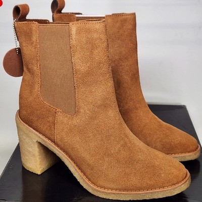 Lauren Ralph Lauren Brown Suede Ankle Boots