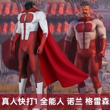 Omni-Man Nolan Grayson Cosplay Costume Outfits Men Jumpsuit Bodysuit Cloak Suit