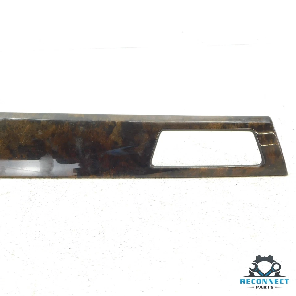 06-13 BMW 328i 335i M3 E90 E92 Cubierta delantera central derecha moldura madera de tuerca OEM Foto 4 de 4