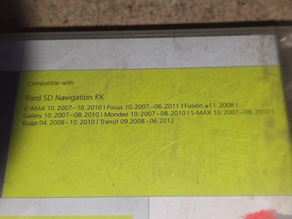 Ford Navigation Software SD Card/CD TomTom FX 2017. Genuine 2093754 - Image 3 of 3
