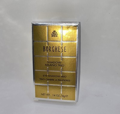 Borghese Shadow Milano Trio Eye Shadow Il Bacio Gray 30.14oz/4g New In Box