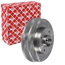 2X FEBI BREMSSCHEIBEN Ø243,7mm HINTEN PASSEND FÜR CITROËN C3 C4 DS3 DS DS OPEL