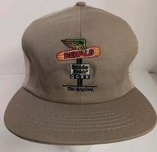 DeKalb Round Up Reddy Corn Cap Snapback Tan Hat The Original Swingster USA