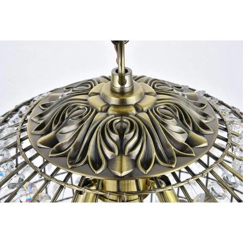 Living District Earlene 3-Light Transitional Metal Pendant in Antique Bronze - Picture 3 of 6