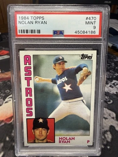 143738384 Nolan Ryan 1984 Topps #470 PSA 9
