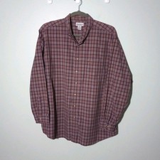 Carhartt Button Shirt size 2XLT, Red Plaid Cotton Casual Work Vintage VG