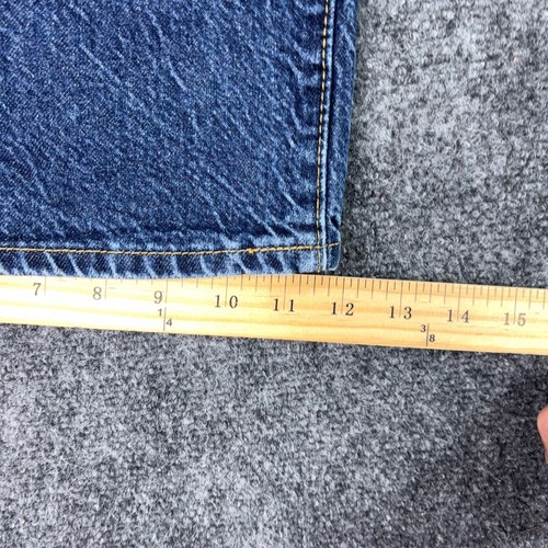 S.O.N.G. Women Dark Wash Wide Leg High Rise Cotton Denim Jeans Size 11/30 - Afbeelding 9 van 9