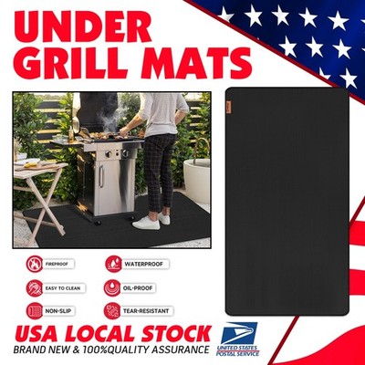 NEW Fireproof Fireplace Mat 72*39 inch Under Grill Mat Hearth Rug For Wood Stove