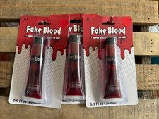 NEW Tube of fake blood halloween costume supply .9 oz super realistic easy use