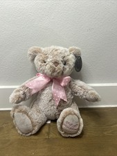 FAO Schwarz Teddy Bear Stuffed Animal Plush Toy Pink Bow Soft