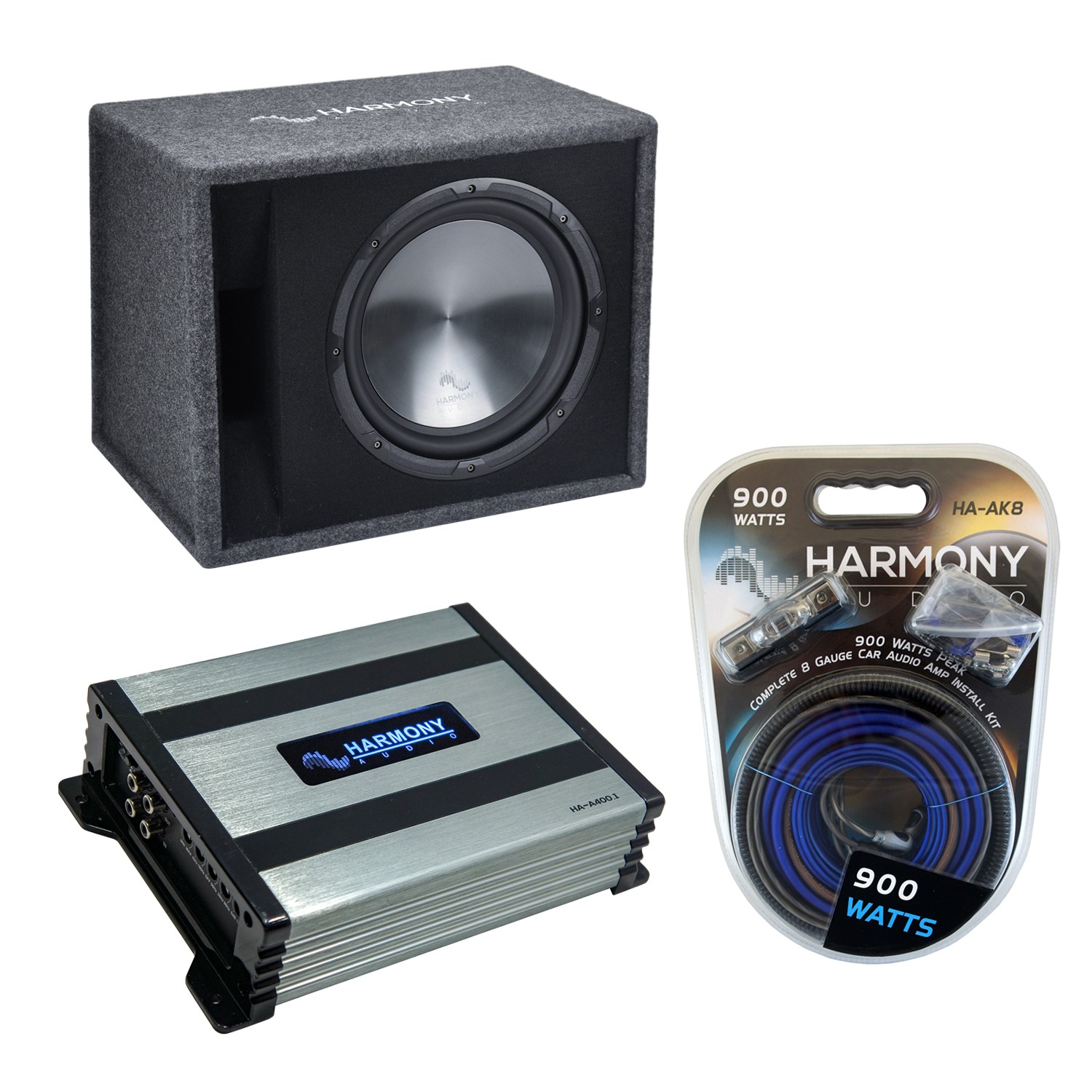 Harmony HA-RS12 Car Stereo Rhythm Loaded 12" Vented 600W Sub