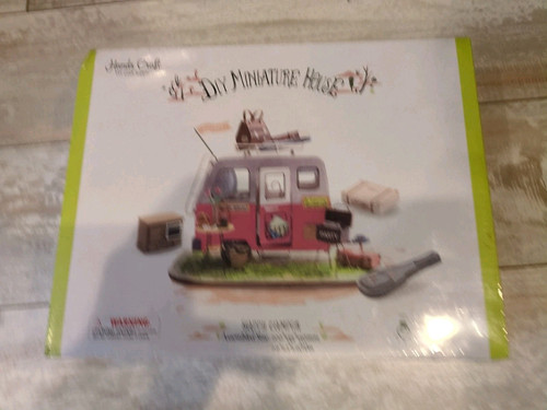 Hands Craft DIY Miniature House Happy Camper New Sealed Age 14+ Assembly Require