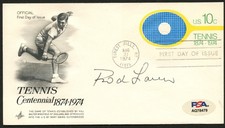 Rod Laver signed autograph FDC Tennis Player PSA Stickered