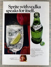 Sprite with Vodka speaks for itself Soft Drink Telephone 1967 Vintage Print Ad