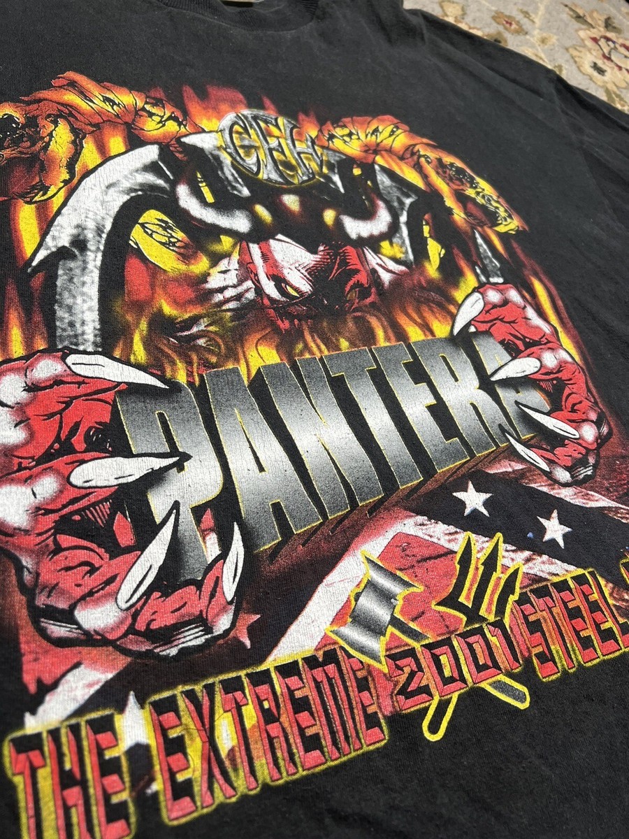 Vintage Pantera T Shirt 2001 The Extreme Steel Tour Men's XL Vintage Pantera T Shirt 2001 The Extreme Steel Tour Men's XL