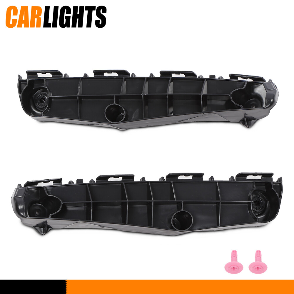 Pair Front Bumper Retainers Black Left & Right Fit For 16-18 Toyota Prius