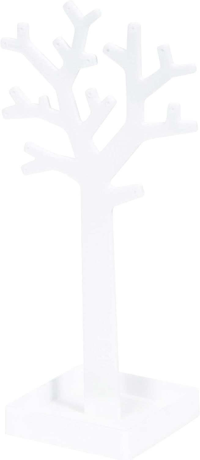 Compactor Bijoux Organizer Ad Albero, Bianco, 14,8 x 9,9 x 30 cm, Bianco