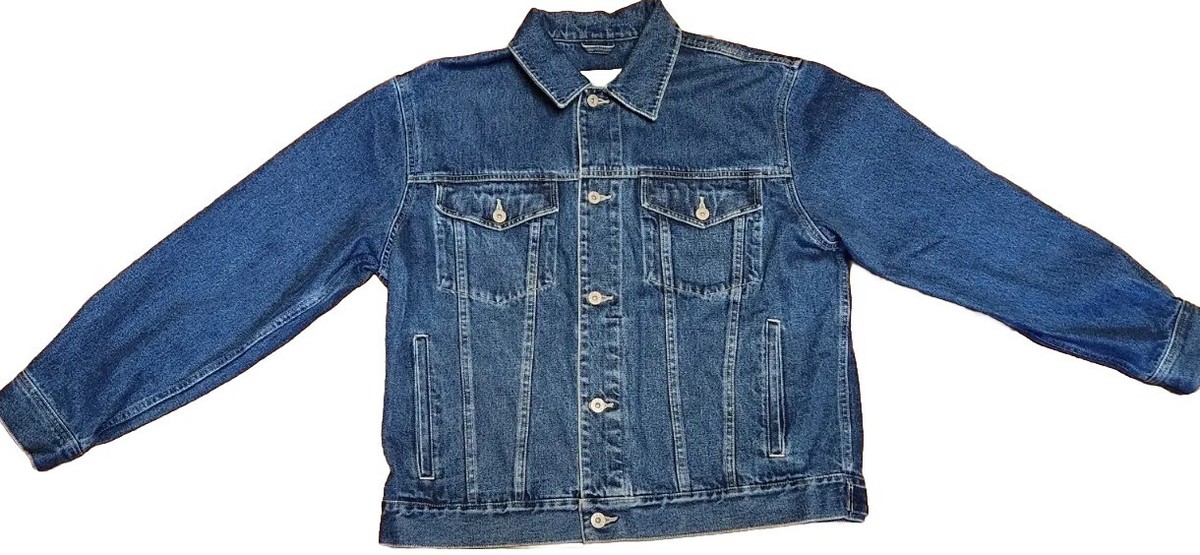 EDDIE BAUER Denim Jean Jacket Men's M Medium Trucker Rancher