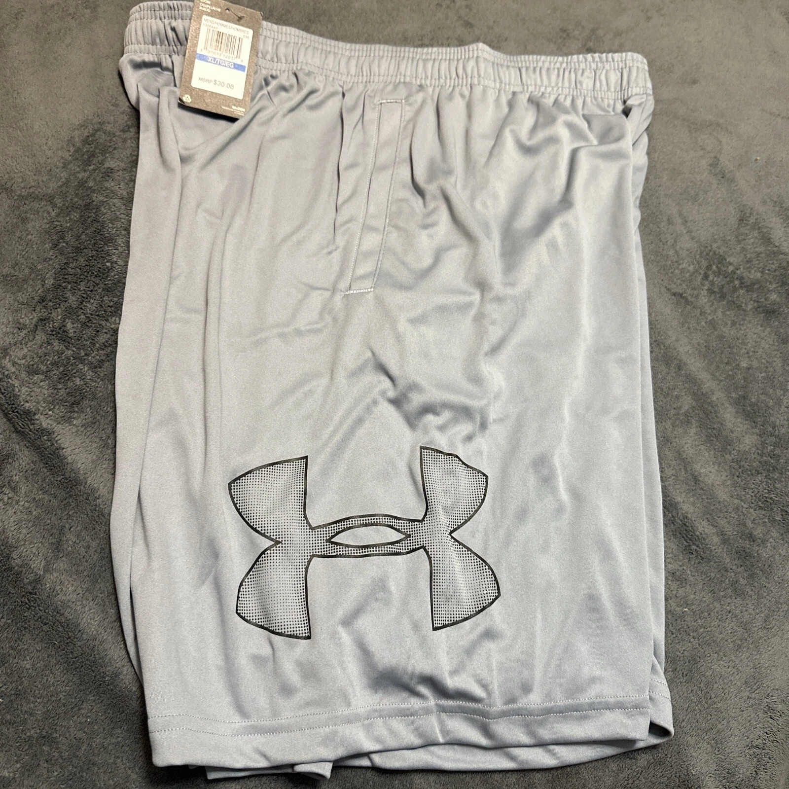 Under Armour 1306443035 Steel/Gray Size XL Mens Graphic Shorts Loose Fit