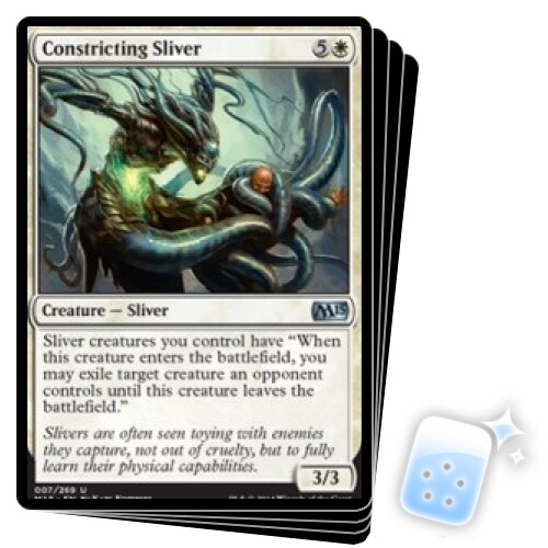 CONSTRRICTING SLIVER X4 2015 Core Set M15 Magic MTG MINT CARD - Bild 1 von 1