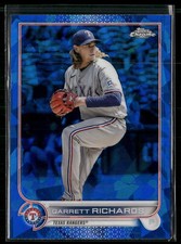 Garrett Richards 2022 Topps Chrome Update Sapphire Edition #US198 Texas Rangers