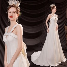 Noble Evening Formal Party Ball Gown Prom Bridesmaid Tube Host Tail Dress T16069