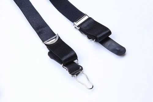 Floral Lace Panel Garter Belts Retro Court Style 6 Straps Suspender - Picture 9 of 16