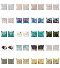 Ambesonne Vintage Themed Cushion Cover Set of 2 for Couch and Bed in 4 Sizes