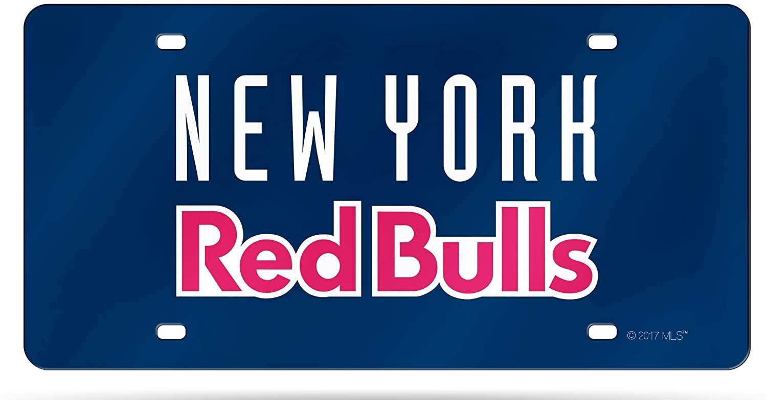 New York Red Bulls MLS Premium Laser Cut Tag License Plate, Mirrored Acrylic...