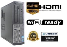 FAST Dell OptiPlex DT Intel i5 Quad 4GB/8GB WiFi HDMI/VGA OUT DVD BURNER