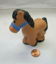 New Fisher Price Little People BROWN HORSE BRIDLE Animal Farm Zoo Nativity