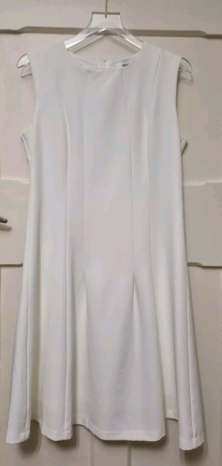 Fit And Flare Dress White Perfect Condition Size L
