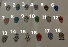 Sugar Skull Vinyl Sticker Day of The Dead Decal Sticker  USA Seller Free ship 