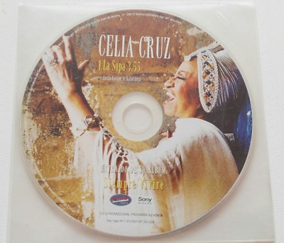 CELIA CRUZ 'La Sopa' CD Single PROMO 2001 Siempre Vivire